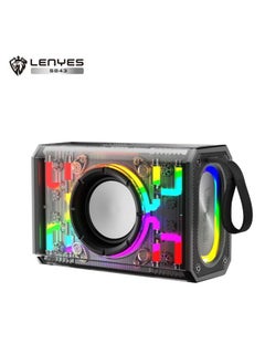 Buy LENYES S843 20W Wireless Speaker Bluetooth 5.3 Transparan RGB in Saudi Arabia