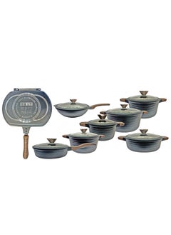 Buy SALT® Granite 15 Piece Non-Stick Cookware sets in UAE