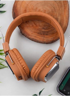 Buy SODO SD-1003 Dual Mode "Bluetooth-FM", Wired/Wireless Headphone - Brown Caramel in Egypt