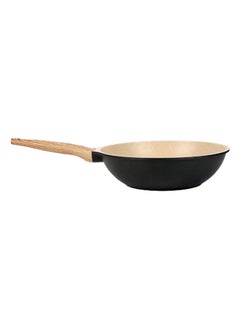 Buy Pal Non-Stick Wok, Black & Natural – 28 cm in UAE