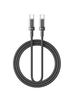 Buy Bwoo Charging & Data Cable   USB-C to USB-C cable PD 60W nylon braided 1M for Iphone, Ipad & Android in UAE