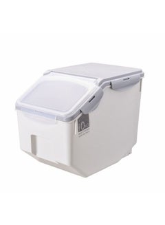 اشتري صندوق تخزين بلاستيكي محكم الغلق مقاوم للماء ومقاوم للرطوبة من MASTON للمطبخ المنزلي ودقيق الأرز وخزانات الحبوب الأخرى ودلاء الأرز وصناديق تخزين المطبخ ， السعة: 10 كجم في الامارات
