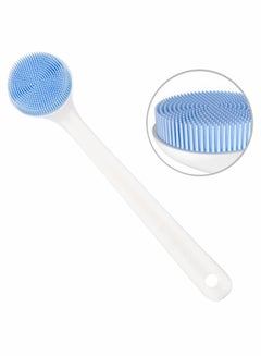 Buy Silicone Back Brush Long Handle with Hanging Holes Bath Body Scrubber for Shower in Saudi Arabia