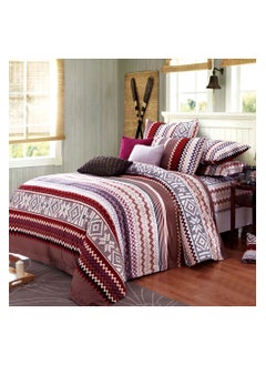 Buy Steak Bed sheet 100% Cotton 4 pieces size 180 x 200 cm Model 4013 from Family Bed in Egypt