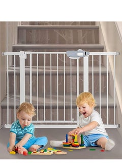 Buy Auto Close Safety Baby Gate, Extra Wide Child Gate with 30cm Extension Kit Maximum for 94cm for Stairs and Doorways in UAE