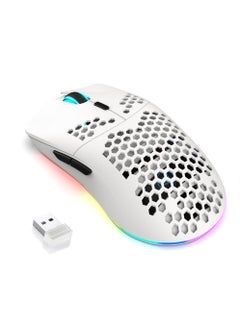 Buy T66 Gaming Mouse, Wired/Wireless/Bluetooth Tri Modes, Rechargeable Silent Computer Gaming Mice for Windows/Android/MAC/iOS in Saudi Arabia