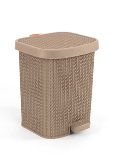 Buy Turt Medium Step On Waste Bin Beige in Saudi Arabia