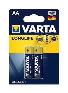 Buy Long Life AA Alkaline Battery (1.5 V, 2 Pcs) in UAE