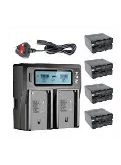 Buy DMK Power NP-F970/NP-F960"4 Pcs 9800mAh Battery and 1 x DC-01 Digital Dual Battery Charger", in UAE