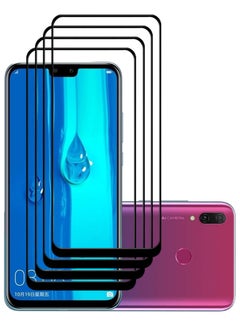 Buy 4 Pieces Antistatic ESD Dustproof Premium Quality High Definition Tempered Glass Screen Protector Designed For Huawei Y9 (2019) in UAE