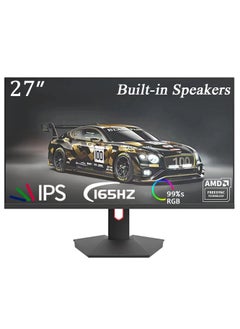 Buy 27 Inch Gaming Monitor 165Hz Built-In Speaker,1920*1080 IPS Full HD Flat Screen,AMD FreeSync,5ms Response Time,USB+HDMI+DP+ Audio Headphone Interface in Saudi Arabia