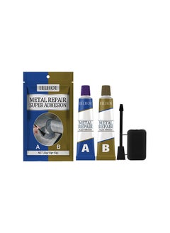 Buy Metal Repair Super Adhesion，A and B Repairing Glue | Industrial Metal Repair Paste, Heat Resistance, Powerful Metal Mending Agent for Casting Steel, Sand Holes 20g in UAE