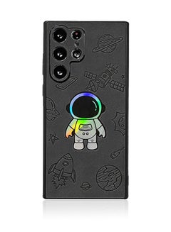 Buy Samsung Galaxy S24 Ultra Case Cover Shockproof Camera Len Protection Anti-scratch Comfortable Feel Anti-fingerprint Back Cover Cartoon Astronaut Shell Mobile Phone Accessories Protector in UAE