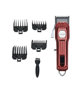 Buy Professional Cordless Hair Clipper with Hair Trimming & Grooming Kit Red SHC-1061 in UAE