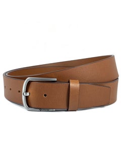 Buy FORCE® Genuine Leather Belt Men in the GIFT BOX; Classic Jean Belt 40MM; Belts for men Casual KQ Pin Buckle in UAE