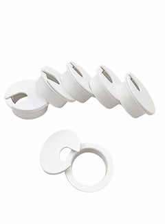 Buy 6pcs Desk Grommet 1-3/8 inch Table Plastic Wire Cord Cable Grommets Hole Cover, for Office and Home PC Desk Cable Cord Management Organizer (White) in Saudi Arabia