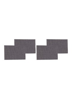 اشتري Agfa PVC Rectangular Table Cover Set, 30 x 45 cm, 4 Pieces - Black في مصر