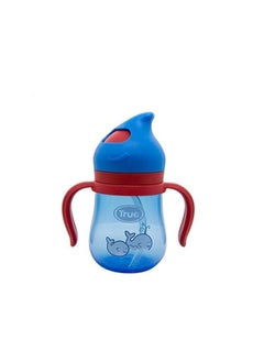 اشتري TrueBaby Cup with Silicone Straw, Cover and Handles, 210 ml - Red and Blue 12+ M في مصر