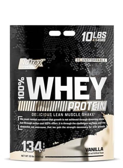 Buy Premium 100% Whey Protein Blend for Optimal Muscle Growth Vanilla Flavor 134 servings  10 LBS (4.54 kg) in UAE