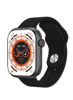 اشتري HK9 PRO - a smart watch that supports Bluetooth connectivity - a 2.2-inch screen - with a wireless charger - 2 silicone straps - monitoring body oxygen and heart rate - black في مصر