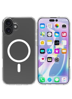 Buy iPhone 16 Plus Case 6.7 inch Compatible with MagSafe Crystal Clear iPhone 16 Plus Cover Slim Anti Scratch Shockproof Protective iPhone 16 Plus Case Cover in UAE