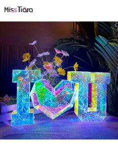 Buy Creative Colorful Alphabet Children's Room Lighting Decorative Lamp Creative Party Decoration Holiday Gift in UAE