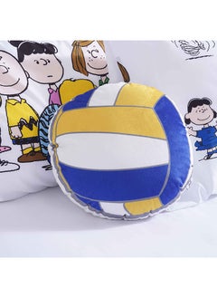 اشتري Volleyball Shaped Filled Cushion 35X35Cm - White في الامارات