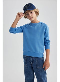 اشتري Boy Regular Fit Crew Neck Long Sleeve Knitted Sweat Shirt في مصر