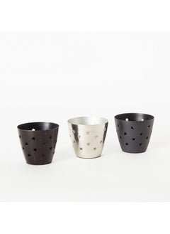 اشتري Calot 3-Piece Metal Votives Set 8.5 x 7.5 x 8.5 cm في الامارات