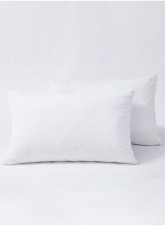 Buy MASTER Waterproof Pillowcase, Easy to Wash, Standard Size 47 x 75cm, Set of 2 Pack, with Zippered Closure in Saudi Arabia