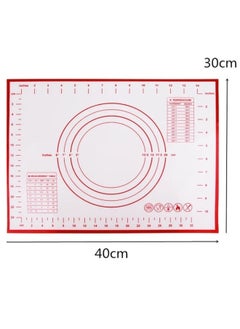 اشتري مفرش للخبز مقاوم للالتصاق مصنوع من السيليكون والالياف الزجاجية مقاس 40×30 سم لفرد العجين والكيك في مصر