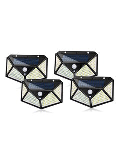 Buy Addcool Solar Light Outdoor 100 LED Waterproof Security Wall Night Light With Motion Sensor 270° Wide Angle For Pathway Porch Yard Garage Garden Fence Walkway Driveway (4 Piece) in Egypt