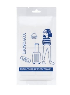 اشتري Disposable compressed towel, bath towel, enlarged and thickened portable facial cleanser, facial scrub, facial wash towel, travel suit (24 x 30 CM) في السعودية
