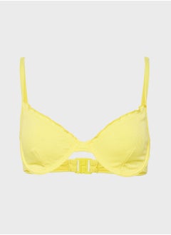 Buy Rib Ruffle Underwired Bikini Top in Saudi Arabia