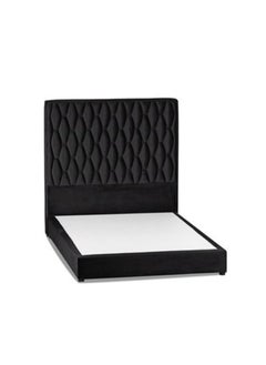 Buy Zahra | Velvet Bed Frame - Black in Saudi Arabia