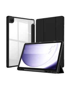 Buy Cover for Samsung Galaxy Tab A9  Cover Case 8.7 inch, Hybrid Shell Cover Case Tablet Coverwith Transparent Back - BLACK in Egypt