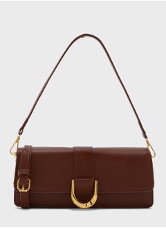 Buy Baguette Should Bag With Buckle Detail in UAE