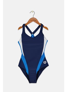 اشتري Women Brand Logo One Piece Swimsuit, Navy Combo في السعودية