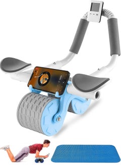 اشتري 2023 New with timer Ab Abdominal Exercise Roller Elbow Support abs roller wheel core exercise equipment Automatic Rebound Abdominal Wheel في السعودية