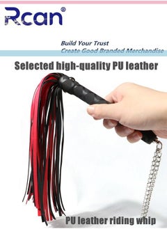 Buy PU Leather Horsewhip Tassel Short Equestrian Training Stage Performance Props Multifunctional Suitable for Sports Equestrian Competition 19.2 Inches in Saudi Arabia