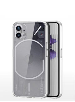 Buy Nothing Phone 1  TPU soft corner ultra slim clear case Shockproof anti fingerprint transparent protective back cover in Saudi Arabia