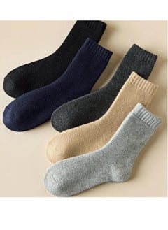 Buy A set of thick wool winter socks. High quality of 6 pairs in Saudi Arabia