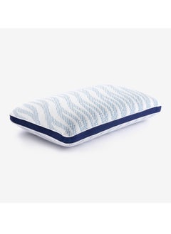 اشتري Impression Regular ,Molded Foam Pillow For Pain free Head & Neck Support 66x46x13 CMS, Breathable, Cooling, Premium European Knitted Fabric with Washable Cover , Anti-microbial  Tech في الامارات