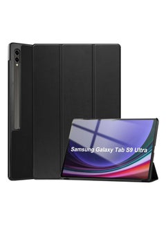 Buy Ecosystem Cover for Samsung Tab S9/S8 Ultra Cover, Soft Flexible Flip Case Cover with S Pen Holder for Samsung Galaxy Tab S9/S8 Ultra 14.6 inch Support Auto Sleep Wake (Black) in Egypt