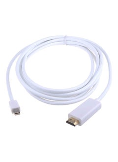 Buy Mini Display Port To HDMI Cable Adapter For MacBook Pro White in UAE