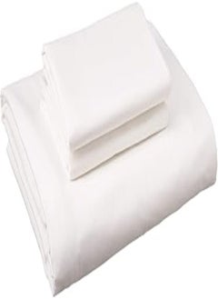 Buy Nice Home Bed Sheet Set 3 Pieces 180 x 200 cm - White in Egypt