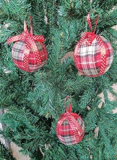 Buy 3pcs 8cm Modern Christmas Tree Balls Ornaments Christmas Wedding Party Hanging Ornament Christmas Decoration in Egypt