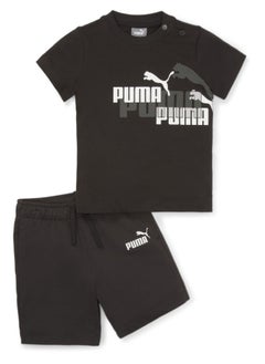 Buy Infant Baby Minicats T-Shirt and Shorts Set in UAE