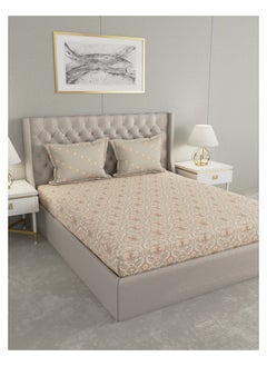 اشتري Raymond Home Queen Flat sheet Super Soft 104 TC Pure Cotton (224x254 cm, 46x69 cm) Flat sheet & 2 PillowCases في الامارات