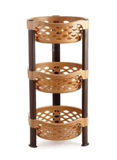 Buy Ultima Steps Kitchen Rack Basket Detachable Stand Plastic 3 Steps in UAE